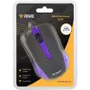 USB káblová myš, 3 tlačidlá, pogumovaný povrch