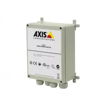 Napájací zdroj AXIS 5000-001 pre bezpečnostné kamery, 220–240 V na 24 V 0,4 A, biely, 147×80×187 mm