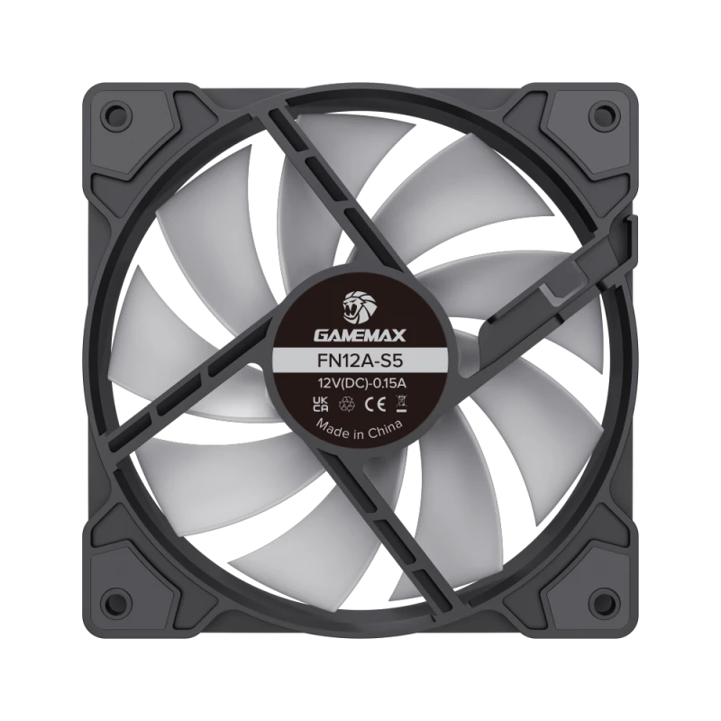 Gamemax | skriňový ventilátor | FN12A-S5 | čierny