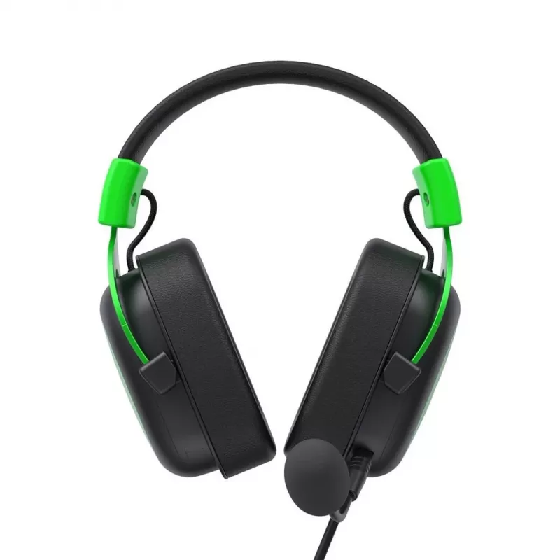 Havit H2002d headset káblový s hlavovým mostom herný čierny, zelený