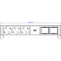 Bachmann DESK2 3xCEE7/3 2xCM 902.607 napájanie 0 2m GST18 RAL9005