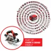 Einhell TE-CS 18/165-1 Li - Solo 16,5 cm čierna, červená, strieborná 4200 ot/min