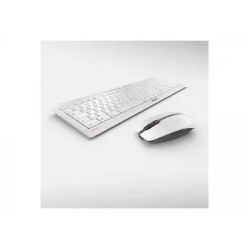 Klávesnica CHERRY Stream Desktop Recharge myš v cene univerzálna RF bezdrôtová QWERTZ nemecká sivá