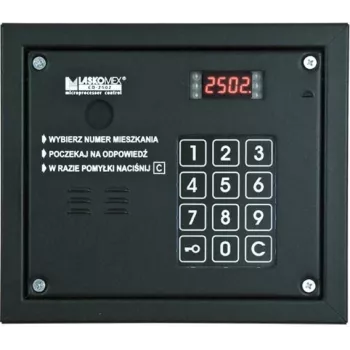 Audio vrátnik Laskomex CP-2503R čierny s RFID čítačkou kľúčov