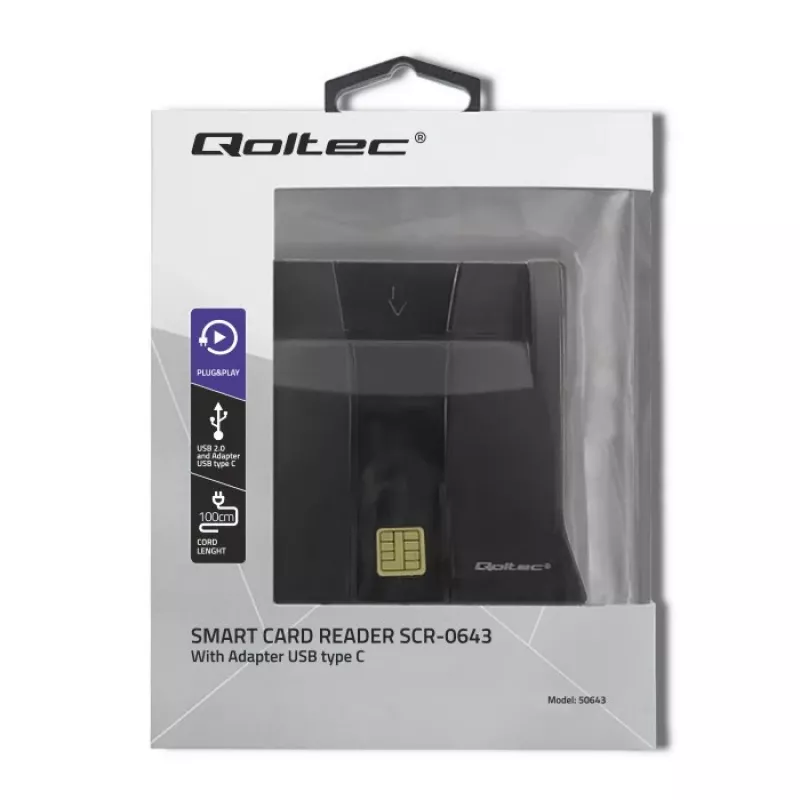 RFID čítačka Qoltec 50643