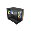 PC skriňa Cooler Master Elite 481 Wood — Dual-Chamber mATX s prírodným dizajnom dreva a dvoma tempered-glass panelmi