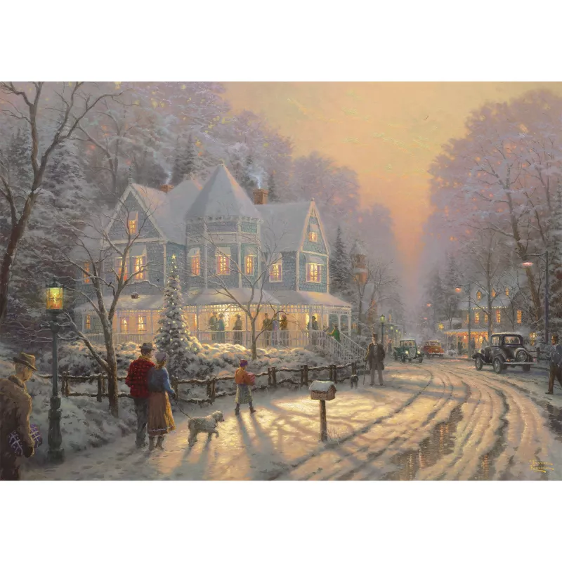 Thomas Kinkade Studios: Feierliche Weihnachtstage, puzzle 1000 dielikov