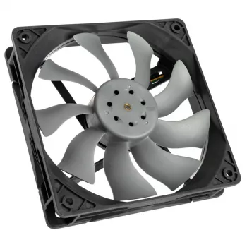Ventilátor Akasa OTTO SF12 počítačový skriňový ventilátor 12 cm čierny sivý