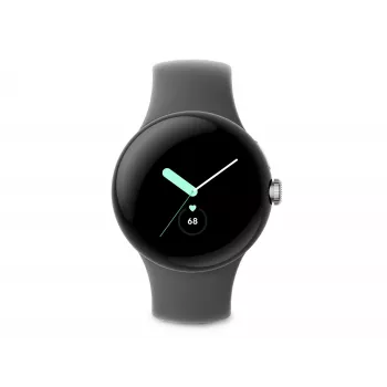 Google Pixel Watch – leštené striebro – smartwatch s remienkom