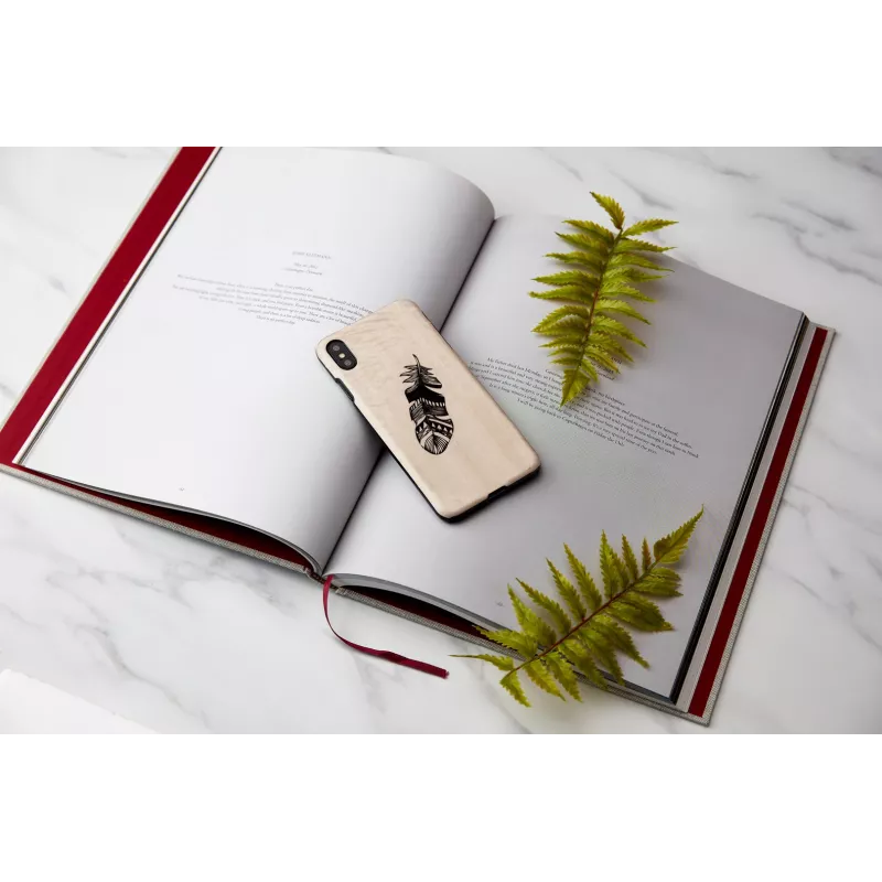 Puzdro na smartphone man and wood pre iPhone XS Max Indian čierna
