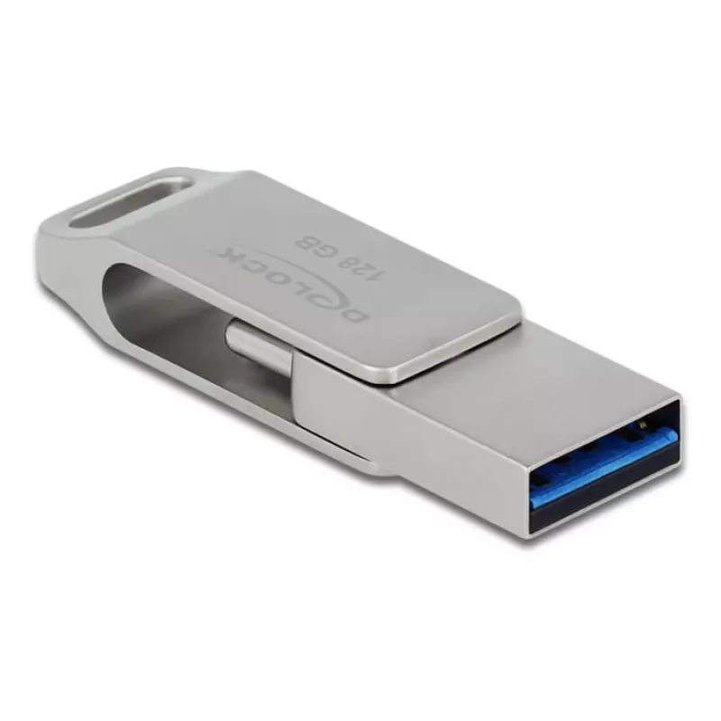 USB flash disk DeLOCK 128 GB USB-C Type-A otočný model