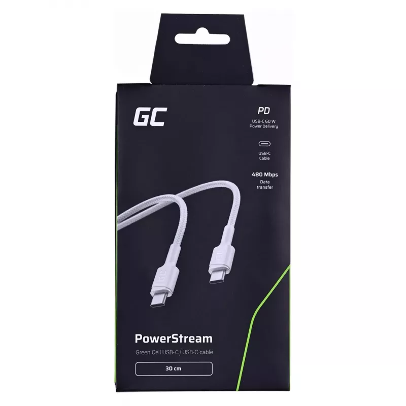 Greencell KABGC31W USB kábel biely