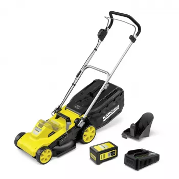 Ručná kosačka Karcher LMO 3-18, batéria 18 V, šírka záberu 340 mm, pre až 350 m², výška 25–60 mm