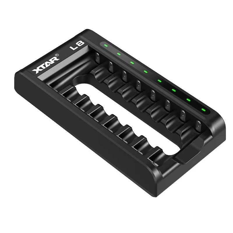 Nabíjačka batérií AA/AAA 1,5 V a 1,2 V, smart - 8 slotov
