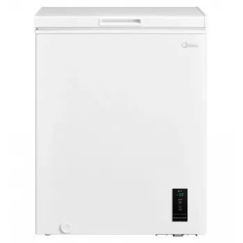Midea mraznička | MDRC207FEE01 | energetická trieda E | truhlica | voľne stojaca | výška 85 cm | celkový úžitkový objem 142 L | biela