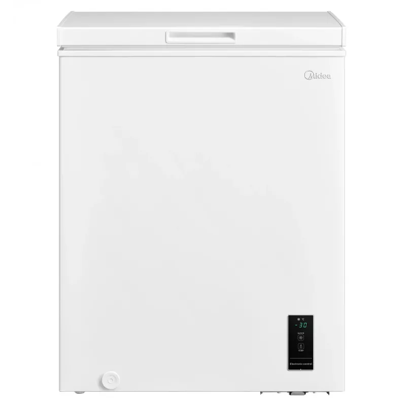 Midea mraznička | MDRC207FEE01 | energetická trieda E | truhlica | voľne stojaca | výška 85 cm | celkový úžitkový objem 142 L | biela