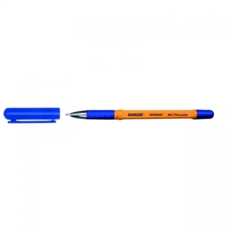 Guľôčkové pero Stanger 18000300056 0,7 mm jemný hrot so Softgrip, modrý atrament