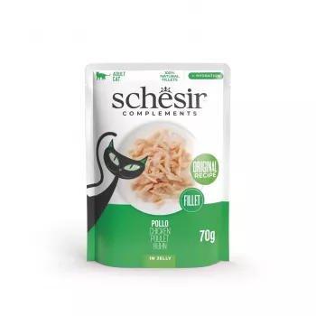 SCHESIR kuracie filé v želé - mokré krmivo pre mačky - 70 g