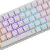 Mechanická klávesnica White Shark Wakizashi-2 US Red Switch, Tenkeyless/US-layout, biela