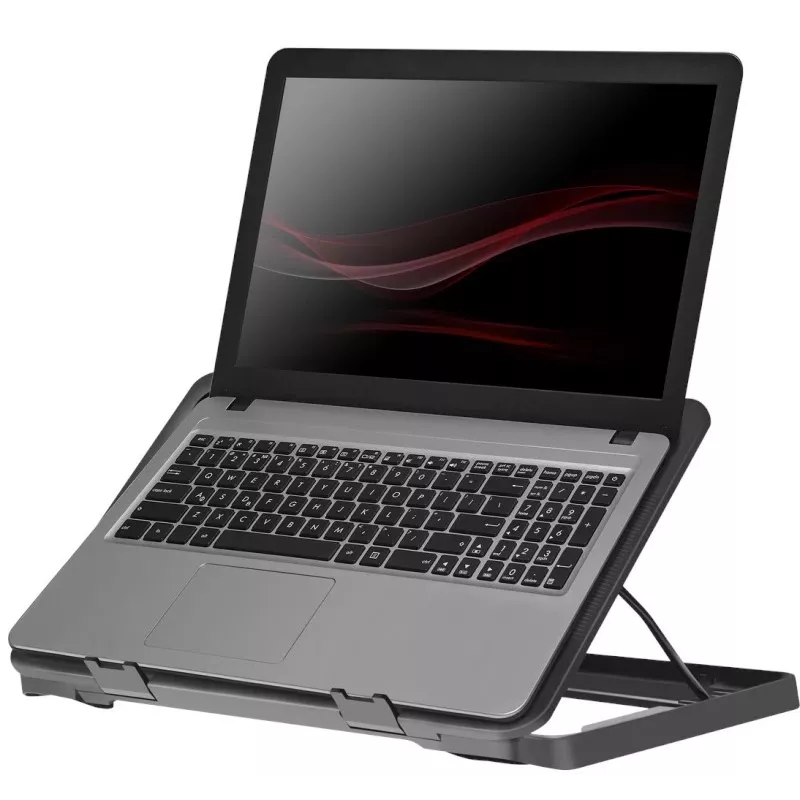 Chladiaci podložka pod notebook DEFENDER NS-503 pre notebooky do 43,2 cm (17 palcov), 2 ventilátory, napájaná cez USB, čierna