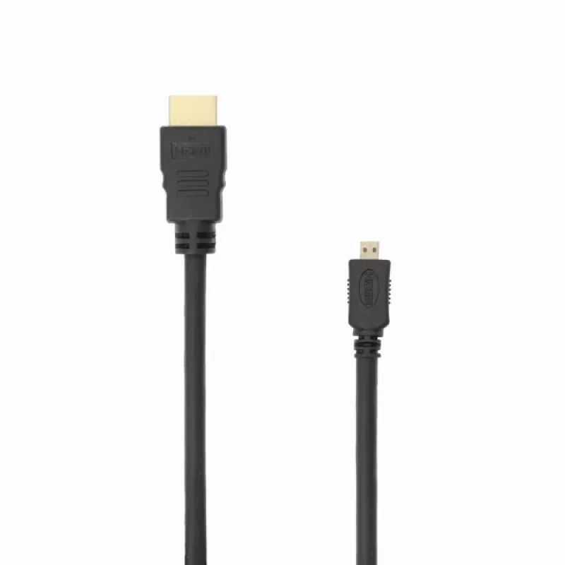 HDMI kábel SBOX HDMI-MICRO/R 1.4 2 m — Micro-HDMI na HDMI, verzia 1.4, dĺžka 2 metre
