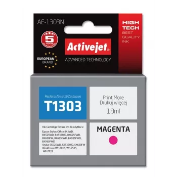 Activejet AE-1303N atrament (náhrada za Epson T1303; Supreme; 18 ml; purpurová)