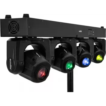 Moving-Head reflektor EUROLITE LED TMH Bar S120 120W RGBW — kompaktný reflektor s motorizovaným Pan/Tilt