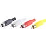 Káblový spoj RCA ShiverPeaks BS51400-SET čierna červená biela žltá