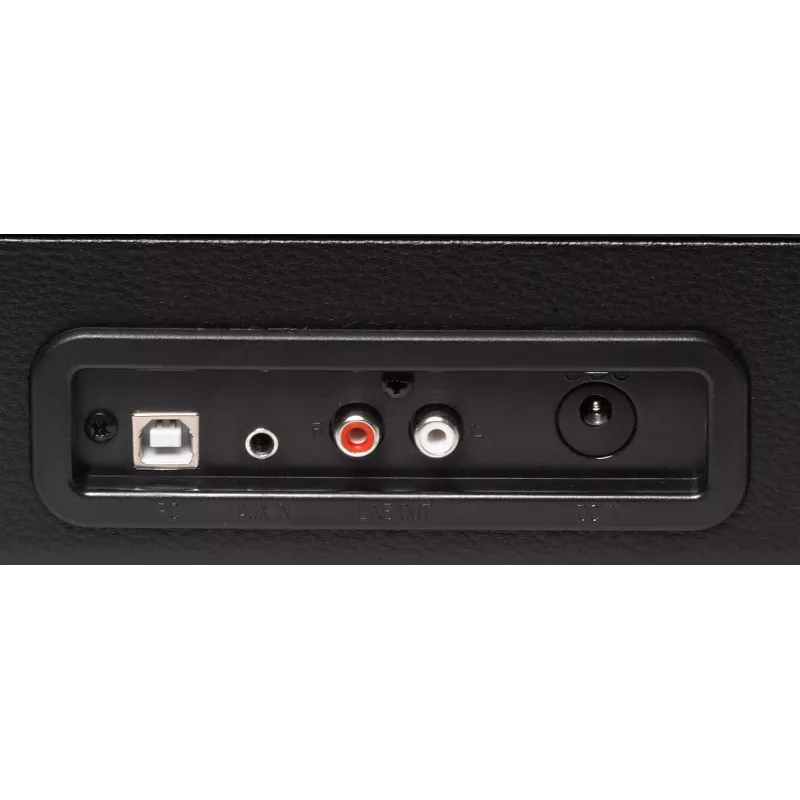 Denver VPL-120 USB gramofón s vstavanými reproduktormi, čierny