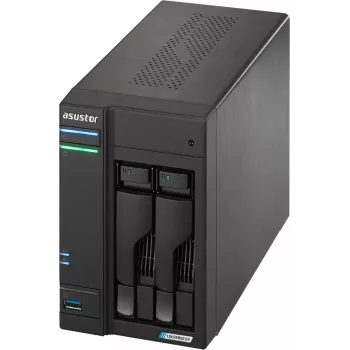 Asustor LOCKERSTOR 2 Gen2 (AS6702T) NAS Desktop Intel® Celeron® N5105 4 GB DDR4 0 TB ADM čierny