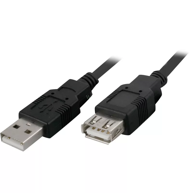 Goobay 68904 predlžovací kábel USB 2.0, USB-A vidlica – USB-A zásuvka, 3 m, čierny