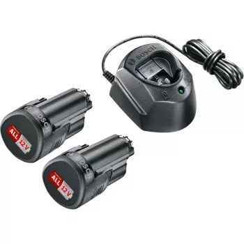Sada batérie a štartéra Bosch GAL1210CV 12V s 2x1,5-Ah akumulátormi a nabíjačkou