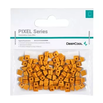 Gumové pixelové podložky DeepCool PIXEL univerzálne 100 ks, celková hmotnosť 9,8 g, oranžové