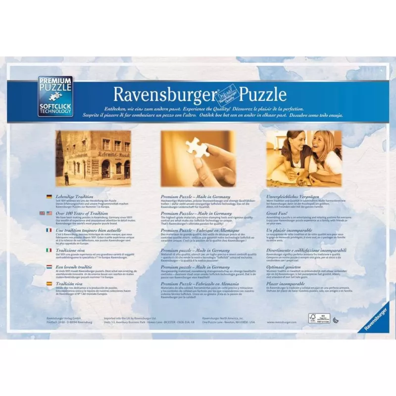 Puzzle rozprávkový zámok v 4 ročných obdobiach