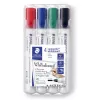 Marker Staedtler Lumocolor 351 WP4 Bullet-Tip čierna modrá zelená červená