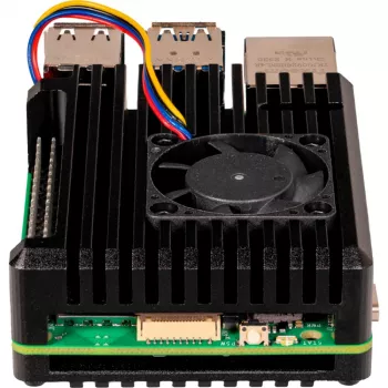 Joy-IT Armor Case BLOCK ACTIVE puzdro SBC vhodné pre vývojové dosky Raspberry Pi (RB-AlucaseP5-07FAN)