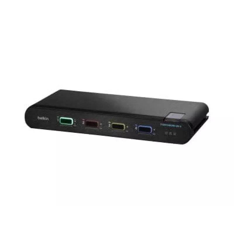 Belkin 4P Sngl Head DP/HDMI to DP/HDMI Video Secure DT KVM prepínač PP4.0 (F1DN104KVM-UN-4)