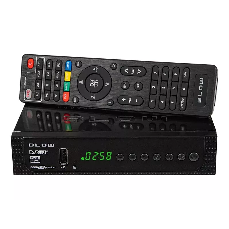 77-039# Dekodér Tuner Dvb-t2 Blow 8000fhd Premium