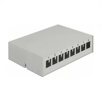 Keystone patch panel DeLOCK 43412 8 port sivý