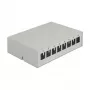 Keystone patch panel DeLOCK 43412 8 port sivý