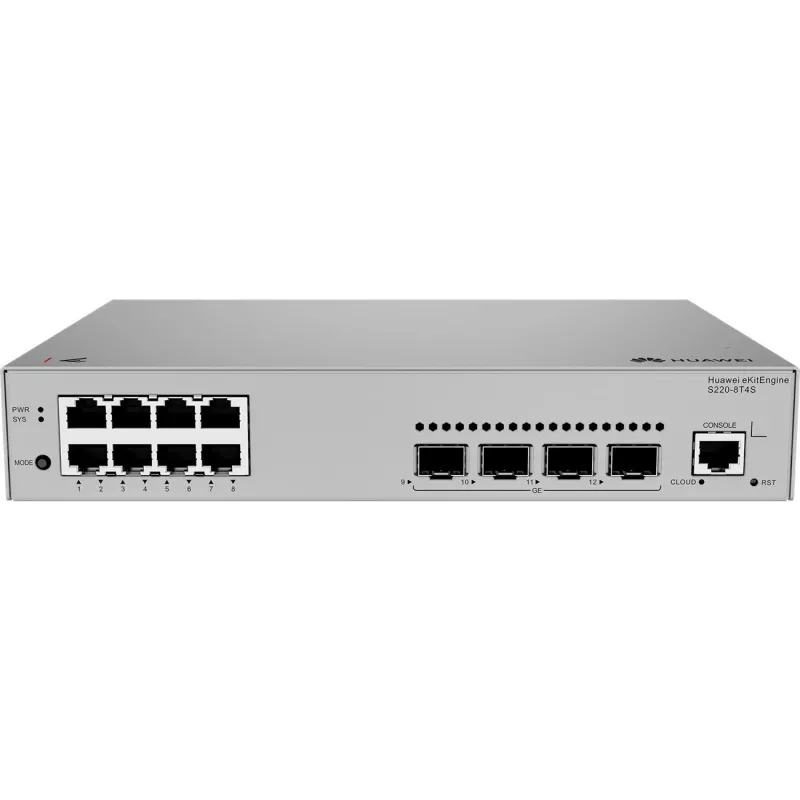Huawei S220-8T4S Gigabit switch, 4x SFP 8x LAN, 4x SFP