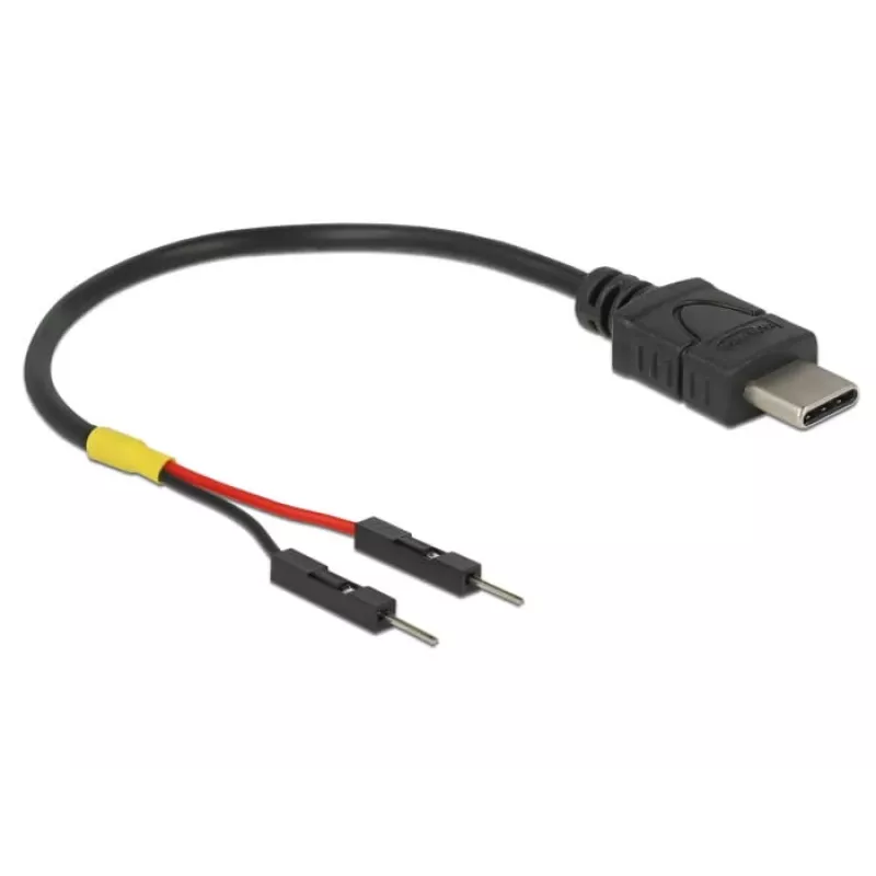 DeLOCK 85418 napájací kábel USB-C na 2x kolíkový konektor, 0,1 m