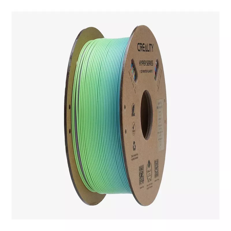 Cievka filamentu Creality PLA 1,75 mm 1 kg — modrá, zelená, ružová (3301010425)