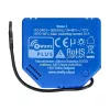 Inteligentné relé Shelly Qubino Wave 1, 1-kanálové, pod omietku, Z-Wave, 16 A, 110–240 V AC / 24–48 V DC, plastové, modré