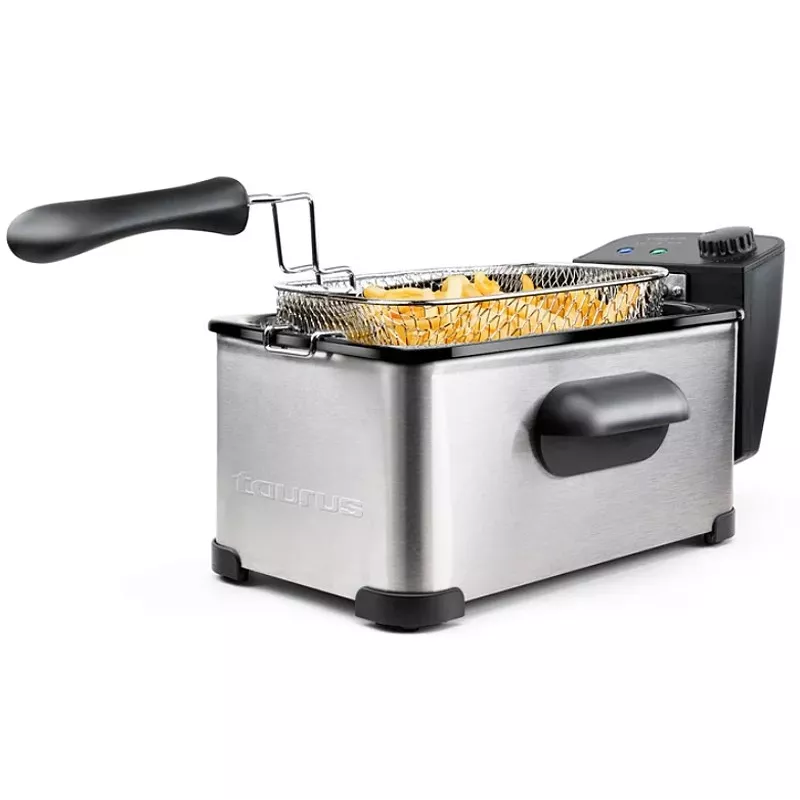 Fritéza Taurus Fry 3 Single – kapacita 3 l, 2000 W, nerezová oceľ, nastaviteľný termostat 150–190 °C