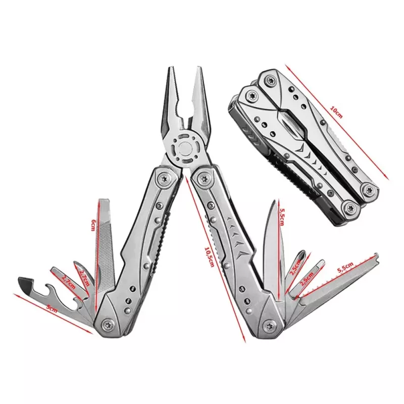 Extralink Multitool, vreckový nôž 23-in-1, s puzdrom, strieborný