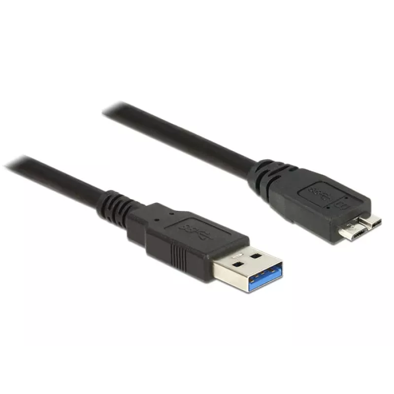 USB kábel DeLOCK 85073 USB 3.2 Gen 1 1,5 m USB A Micro-USB B čierny