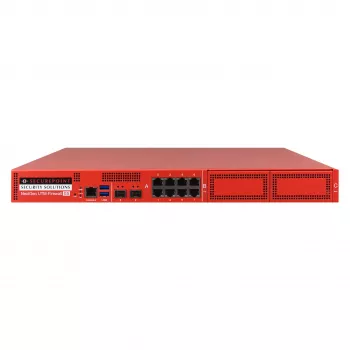 Securepoint RC1000R G5 Security UTM Appliance, 30 Gbit/s, 3,5 Gbit/s, 1000 používateľov, AES, káblové pripojenie, RJ-45
