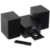 Mini Hi‑Fi stereo systém Adler AD 1917 — Bluetooth V5.3, CD/USB/MP3, 2×25 W RMS, FM tuner, 4‑pásmový ekvalizér, AUX, čierny