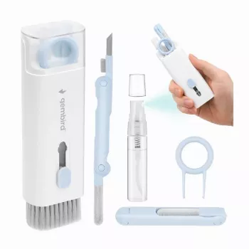 Gembird 7-in-1 univerzálna prenosná čistiaca sada - biela